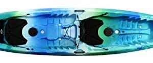 Perception Tribe 13.5 Sit on Top Tandem Kayak for All-Around Fun Large Rear Storage with Tie Downs