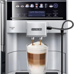 Siemens EQ 6 plus S300 TE653M11GB – Fully Automatic Bean-to-Cup Espresso Machine with Cappuccinatore & 10 One-Touch Beverages, 2 User Profiles (Titanium)