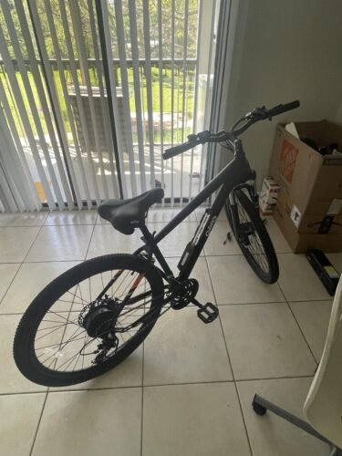 Racer Electric Bike for Adults - 21-Speed Mountain Lightweight Ebike with Peak 750W 22MPH Brushless Motor, 375Wh Removable Battery, 26X2.1 Tire Step Over E-MTB, Up to 40 Miles photo review