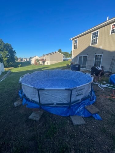 Bestway Steel Pro MAX 12ft (3.66m) x 30in (76cm) Round Above Ground Swimming Pool Set with Filter Pump – 6,473L Capacity – Durable Metal Frame Family Outdoor Pool – Gray photo review