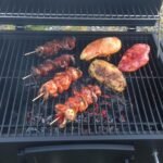 CosmoGrill Outdoor XL Charcoal Smoker BBQ Grill – Adjustable Charcoal Pan, Built-in Thermometer, 2 Side Tables, Chimney & Wheels – Portable Garden Barbecue Smoker photo review