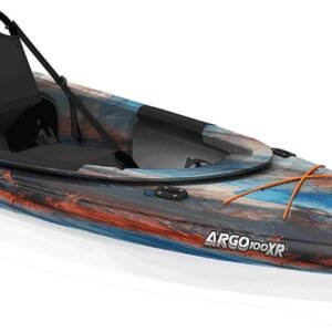 Pelican Argo 100XR 10′ Sit-In Recreational Kayak – Lightweight HDPE Kayak with ERGOCOAST™ Seating & Quick-Lock Hatch (Cosmos)