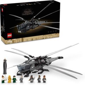 LEGO Icons Dune Atreides Royal Ornithopter 10327 Building Set for Adults, Collectible Sci-Fi Display Model with 8 Minifigures, Gift Idea for Dune Movie Fans