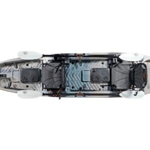 BKC Brooklyn 13.0 Pro Tandem 12′ 8″ Sit-On-Top Fishing Kayak – 2-3 Person HDPE Tandem Kayak with Dual Adjustable Seats & Rod Holders