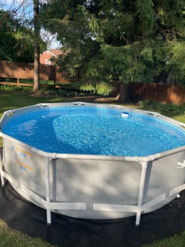 Intex 26701EH Prism Frame 10ft (3.05m) x 30in (76cm) Above Ground Pool Set – 1,185 Gallon (4,486L) Capacity with Filter Pump – Rust & Puncture Resistant, Quick Setup photo review