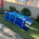 Intex 9.8ft x 6.6ft x 29.5in (300cm x 201cm x 75cm) Rectangular Above Ground Pool with Metal Frame & Flow Control Valve – Easy Setup Family Backyard Pool – 4,500L Capacity – Blue photo review