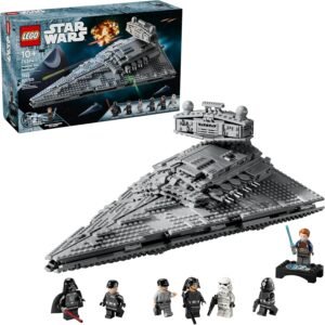 LEGO Star Wars Imperial Star Destroyer 75394 Building Set, 1,555 Pieces – Starship Model with 7 Minifigures Including Darth Vader & Cal Kestis – Birthday Gift for Kids Ages 10+
