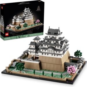 LEGO Architecture Himeji Castle 21060 – Collectible Japanese Landmark Model for Adults, Build & Display Set with Cherry Blossom Trees, Gift for History and Travel Lovers