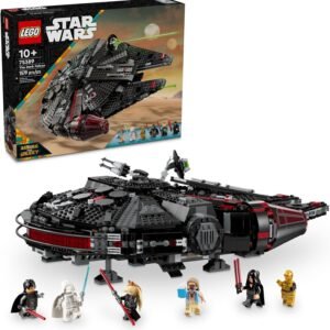 LEGO Star Wars The Dark Falcon 75389 Buildable Starship Set, Millennium Falcon Alternative with 6 Unique Minifigures, Collectible Toy Gift for Kids Aged 10+ and Star Wars Fans