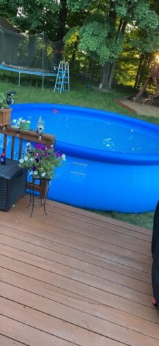 Intex 28167EH Easy Set Inflatable Pool Set – 15ft (4.57m) x 48in (122cm) Round Above Ground Pool with 1,000 GPH Pump, Ladder, Cover & Ground Cloth – 3,736 Gallon (14,141L) Capacity – 3-Ply PVC photo review