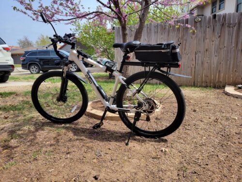 Racer Electric Bike for Adults - 21-Speed Mountain Lightweight Ebike with Peak 750W 22MPH Brushless Motor, 375Wh Removable Battery, 26X2.1 Tire Step Over E-MTB, Up to 40 Miles photo review