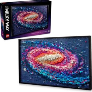 LEGO Art The Milky Way Galaxy 31212 – Space-Themed 3D Wall Art Building Set for Adults, 5-Panel Astronomy Display with Famous Celestial Features, 3,091 Pieces – Creative Gift for Space Lovers