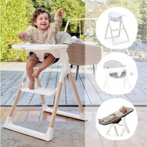 Baby Elegance Mash All in One Highchair Bundle White
