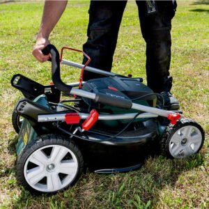 Metabo RM 36-18 LTX BL 46 36V Brushless 46cm Lawn Mower with 2 x 4.0Ah Battery & Charger